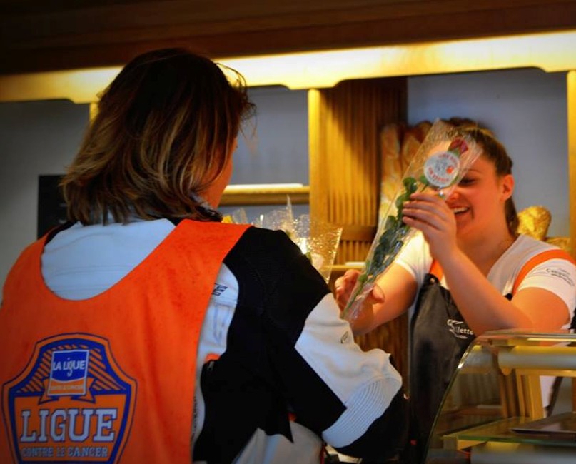 Distribution de roses